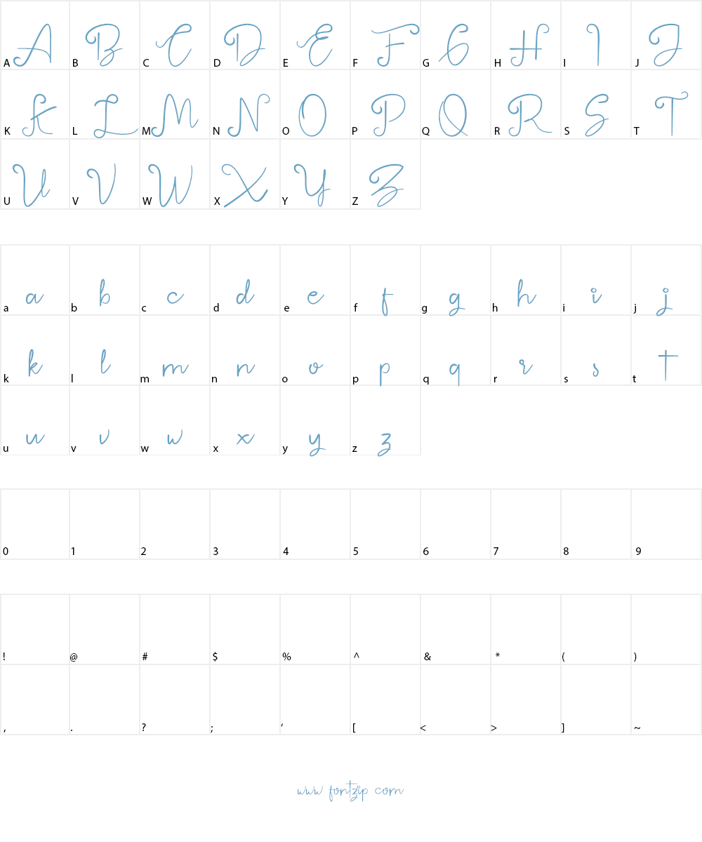 betterlyne Font Character
